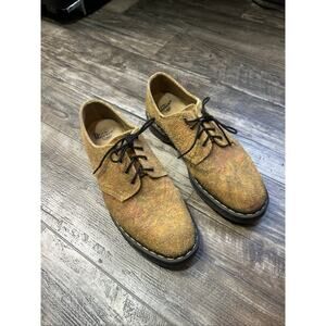 Dr Martens Smiths Marbled Hairy Suede Brown Mustard Size 11